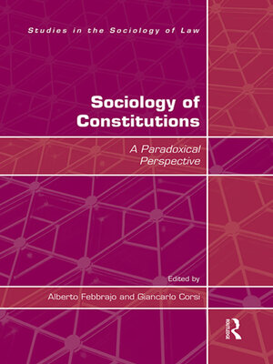 cover image of Sociology of Constitutions